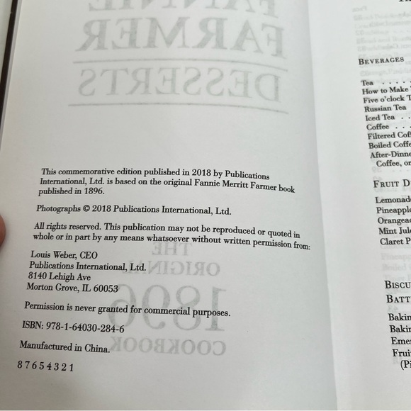 The Best of Fannie Farmer Desserts recipe cookbook - Picture 8 of 8